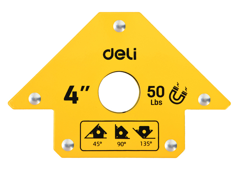DELI μαγνητική γωνία συγκόλλησης DL-HDW50 με 45°/90°/135° γωνίες